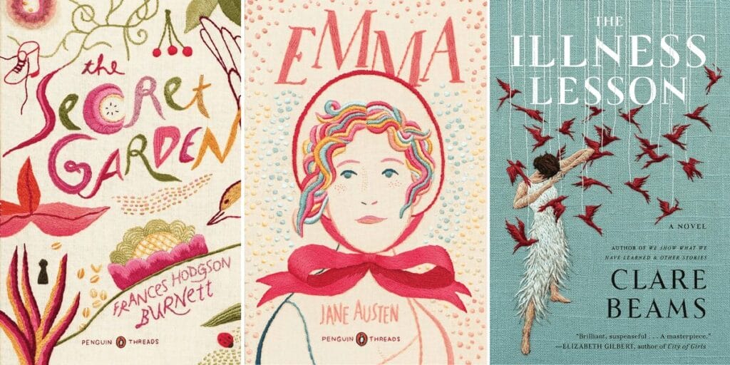 custom book cover designs: embroidered covers