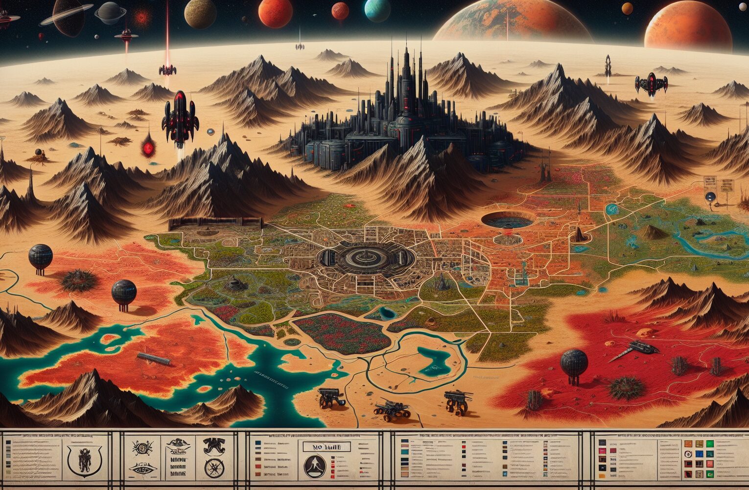 fantasy map generator - Futrue Mars habitation image